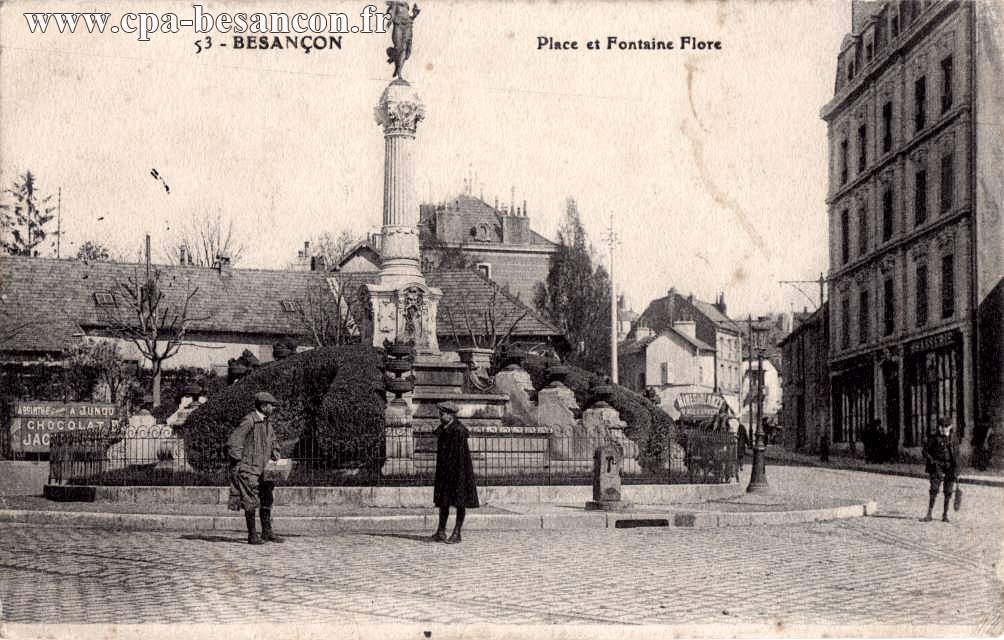 53 - BESANÇON - Place et Fontaine Flore